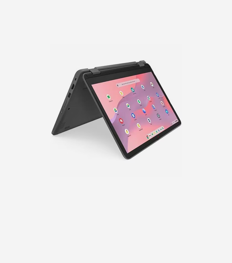 Lenovo 500e Yoga Chromebook Gen 4 82W4000AUS 12.2" Touchscreen Convertible 2 in 1 Chromebook  - Intel N100 - 4 GB - 32 GB Flash Memory