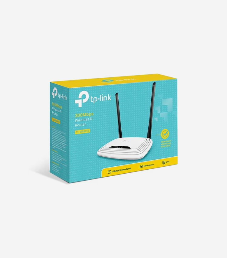 TP-LINK TL-WR841N Wireless N300 Home Router - Single Band - 2.40 GHz ISM Band - 2 x Antenna(2 x External)