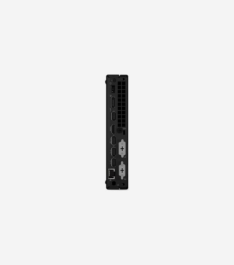Lenovo ThinkCentre M70q Gen 5 12TD001SCA Desktop Computer - Intel Core i7 14th Gen i7-14700T - vPro Technology - 32 GB - 1 TB SSD - Tiny - Black - Intel Q670 Chip - Windows 11 Pro - Intel UHD Graphics 770 - French Keyboard - IEEE 802.11ax - 135 W
