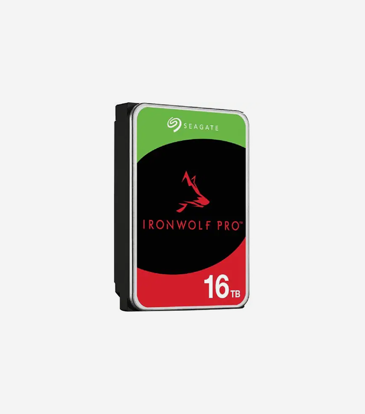 Seagate IronWolf Pro ST16000NT001 16 TB Hard Drive - 3.5" Internal - SATA (SATA/600) - Conventional Magnetic Recording (CMR) Method - 7200rpm