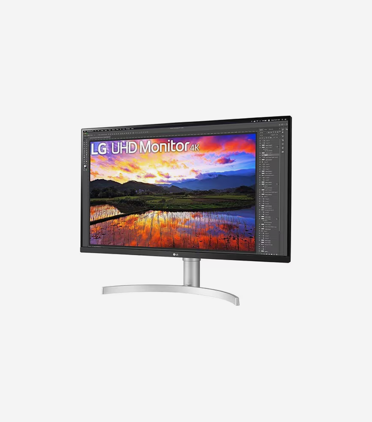 LG 32UN650-W 32" Class 4K UHD LCD Monitor - 16:9 - Black, Silver - 31.5" - LED Backlight
